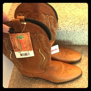 Laredo Walnut Deer Tan Cowgirl Boots Size 10NWT